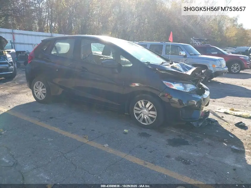 3HGGK5H56FM753657 2015 Honda Fit Lx