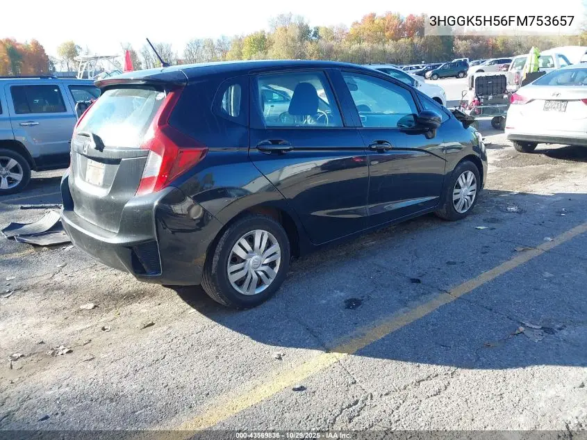 3HGGK5H56FM753657 2015 Honda Fit Lx