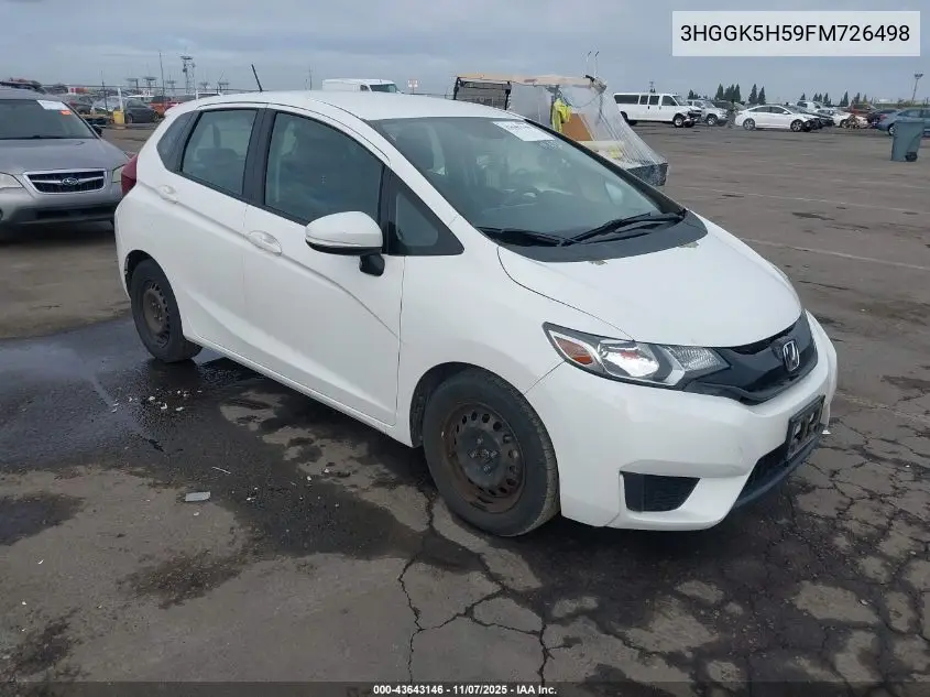 3HGGK5H59FM726498 2015 Honda Fit Lx