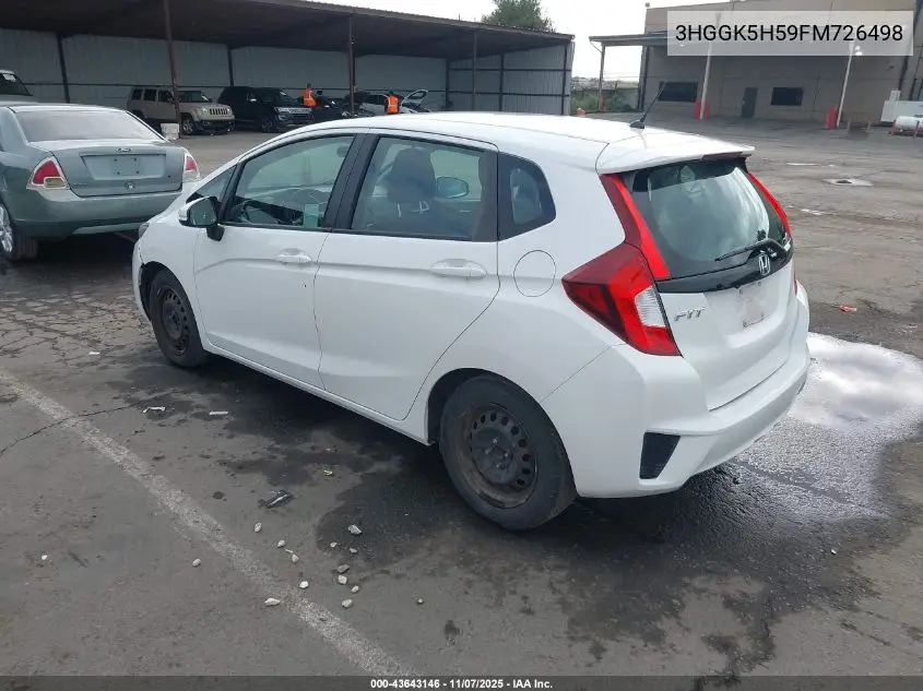 3HGGK5H59FM726498 2015 Honda Fit Lx