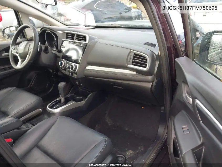 3HGGK5H87FM750695 2015 Honda Fit Ex/Ex-L