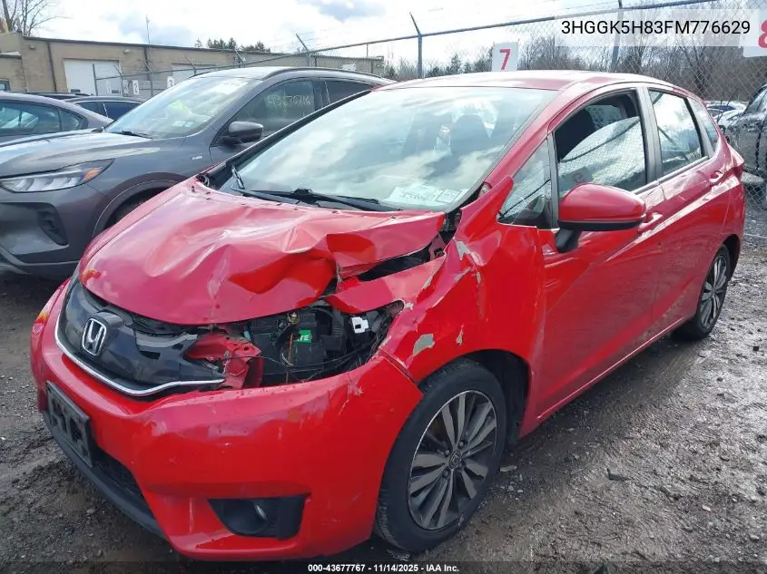 3HGGK5H83FM776629 2015 Honda Fit Ex/Ex-L