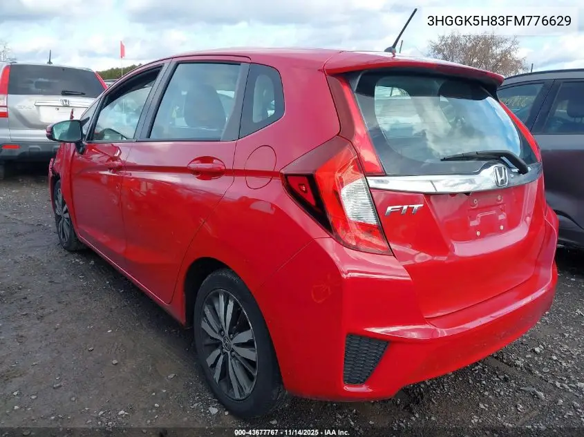 3HGGK5H83FM776629 2015 Honda Fit Ex/Ex-L