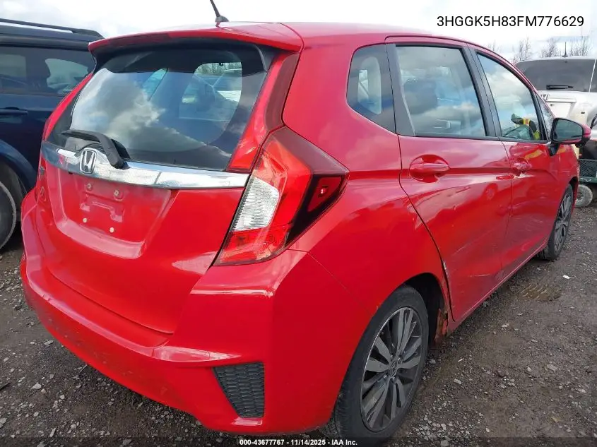 3HGGK5H83FM776629 2015 Honda Fit Ex/Ex-L