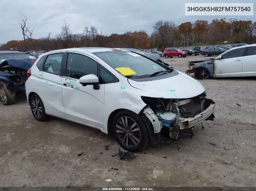 3HGGK5H82FM757540 2015 Honda Fit Ex/Ex-L
