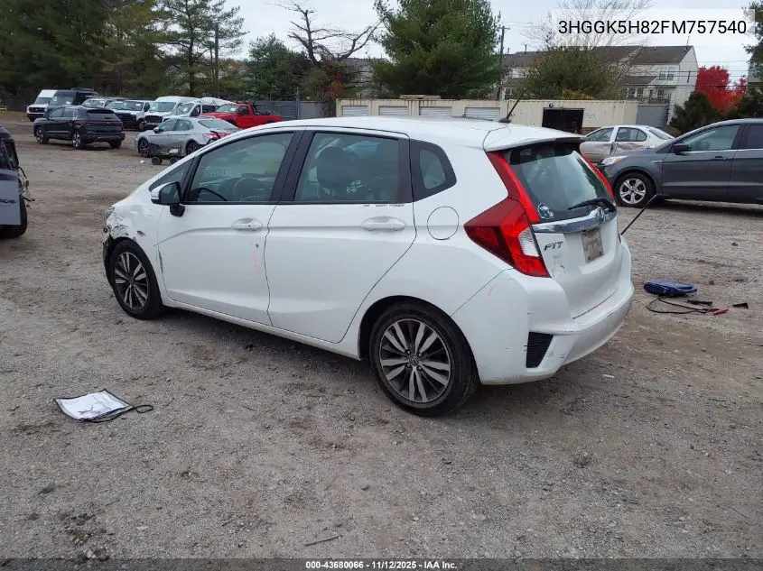 3HGGK5H82FM757540 2015 Honda Fit Ex/Ex-L