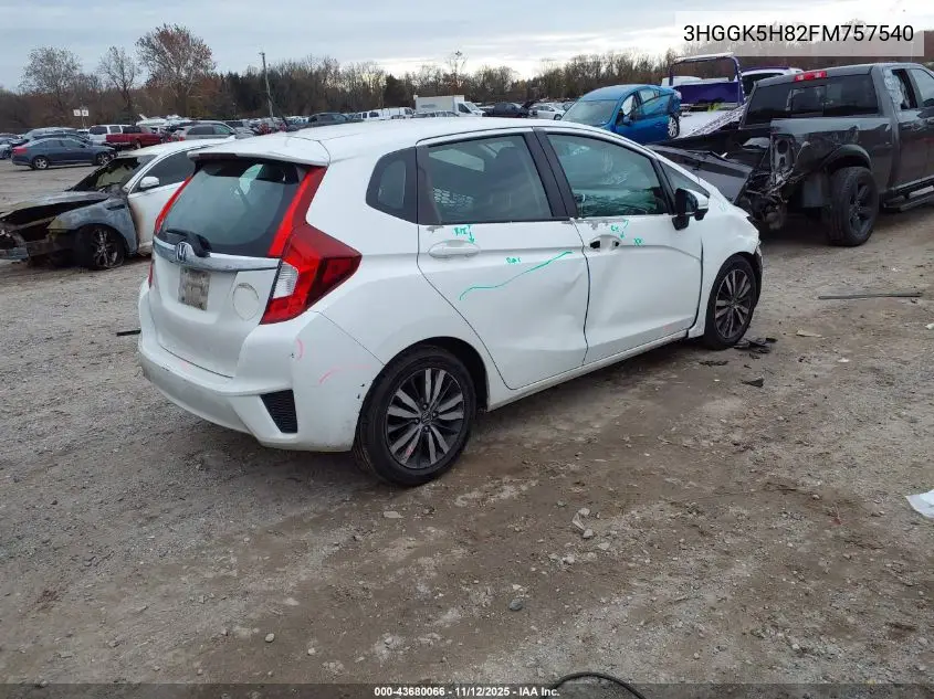 3HGGK5H82FM757540 2015 Honda Fit Ex/Ex-L