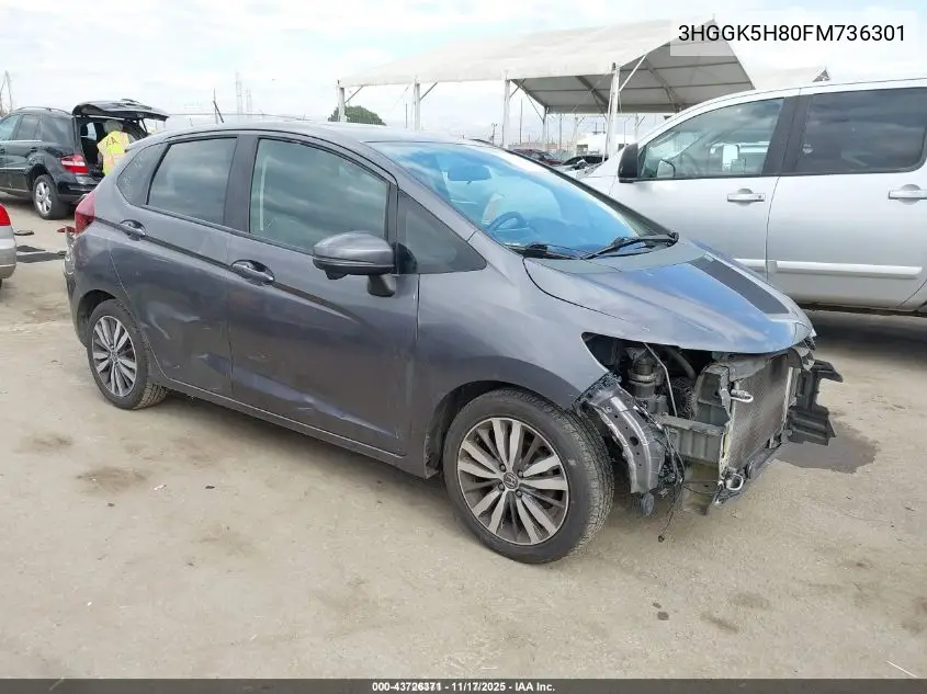 3HGGK5H80FM736301 2015 Honda Fit Ex/Ex-L
