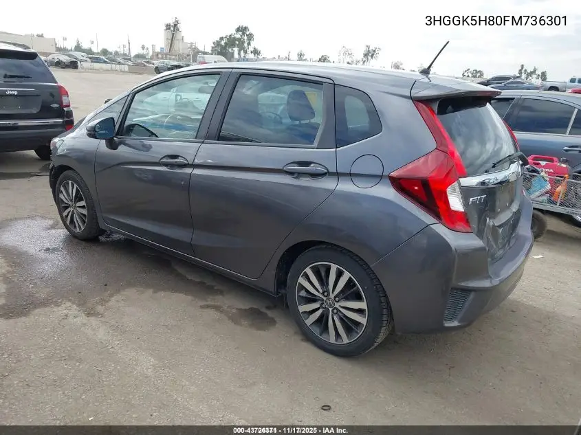3HGGK5H80FM736301 2015 Honda Fit Ex/Ex-L