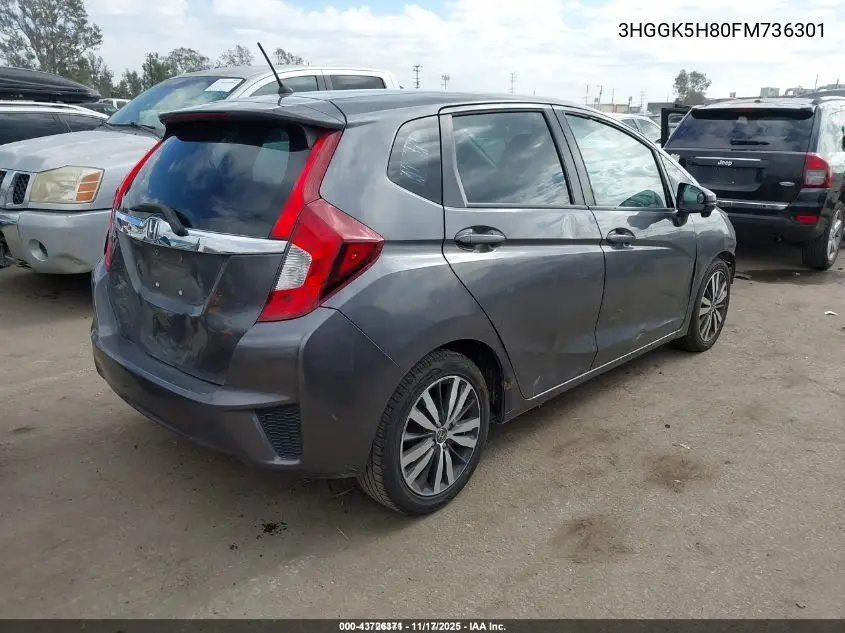 3HGGK5H80FM736301 2015 Honda Fit Ex/Ex-L