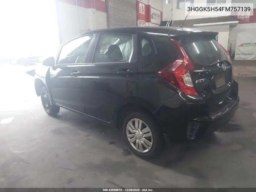 3HGGK5H54FM757139 2015 Honda Fit Lx