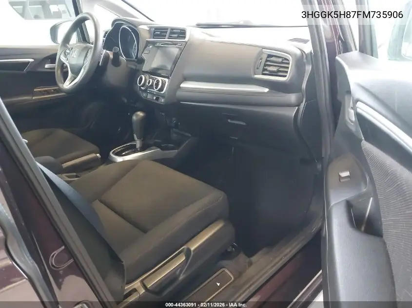 3HGGK5H87FM735906 2015 Honda Fit Ex/Ex-L