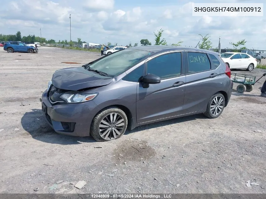 3HGGK5H74GM100912 2016 Honda Fit