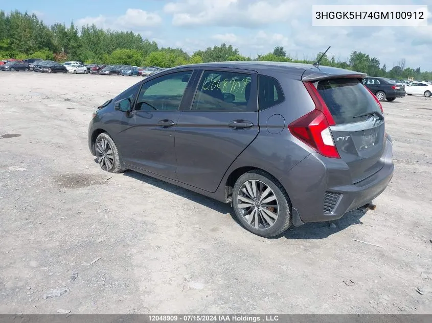 3HGGK5H74GM100912 2016 Honda Fit