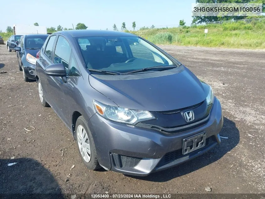 3HGGK5H58GM108056 2016 Honda Fit