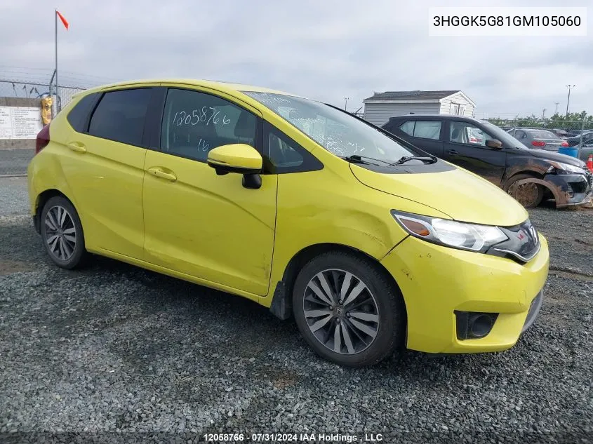 2016 Honda Fit VIN: 3HGGK5G81GM105060 Lot: 12058766