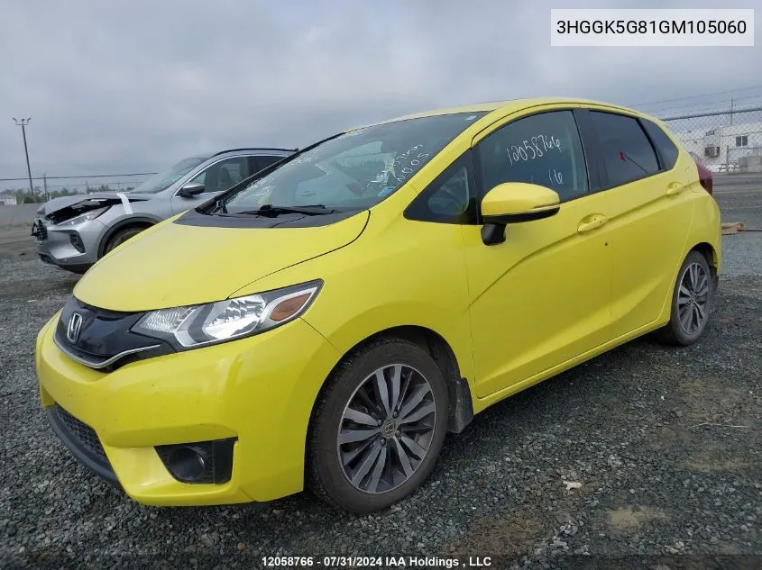 2016 Honda Fit VIN: 3HGGK5G81GM105060 Lot: 12058766