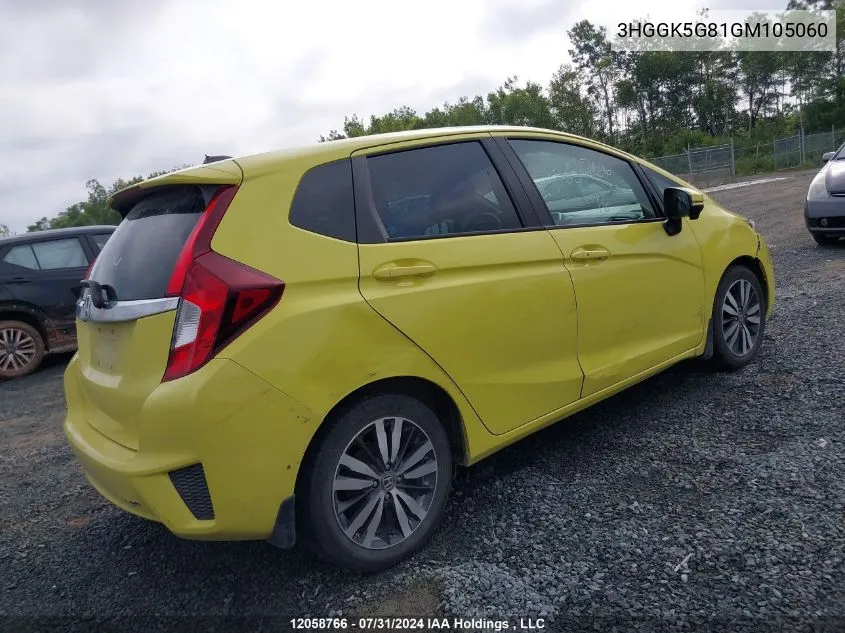 3HGGK5G81GM105060 2016 Honda Fit