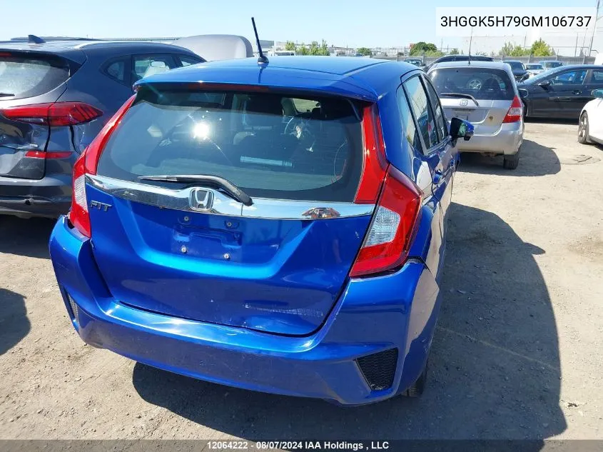 2016 Honda Fit VIN: 3HGGK5H79GM106737 Lot: 12064222