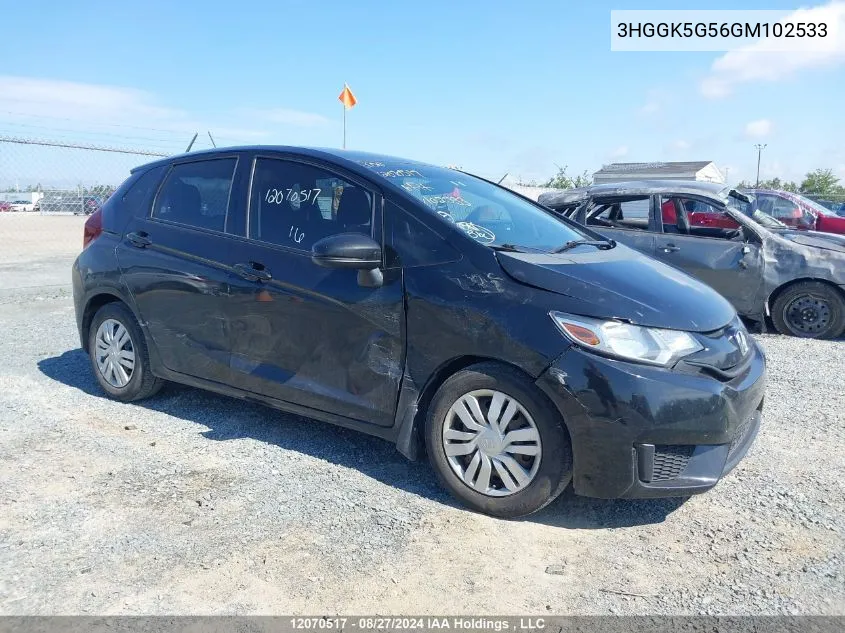 3HGGK5G56GM102533 2016 Honda Fit