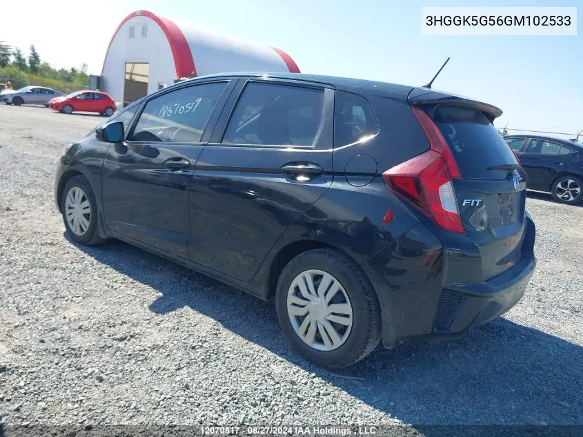 3HGGK5G56GM102533 2016 Honda Fit