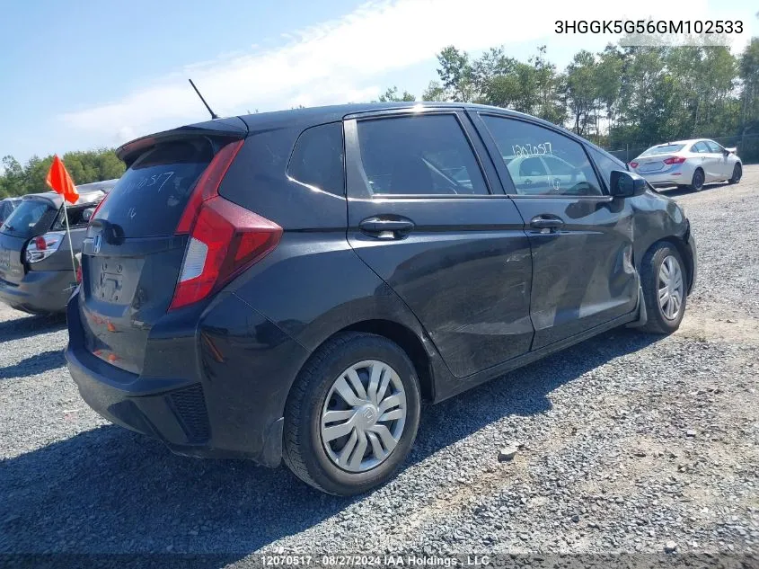 3HGGK5G56GM102533 2016 Honda Fit