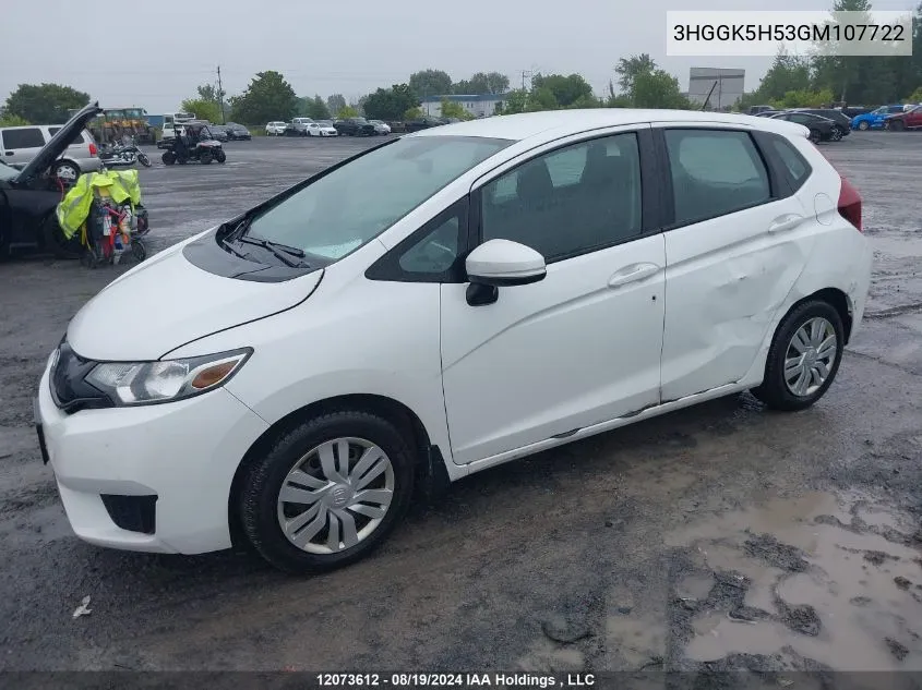 3HGGK5H53GM107722 2016 Honda Fit