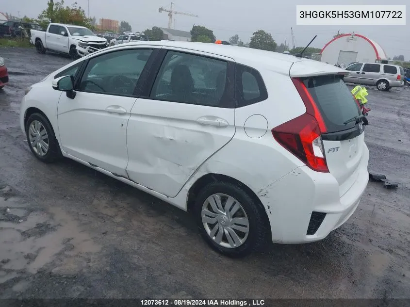 3HGGK5H53GM107722 2016 Honda Fit