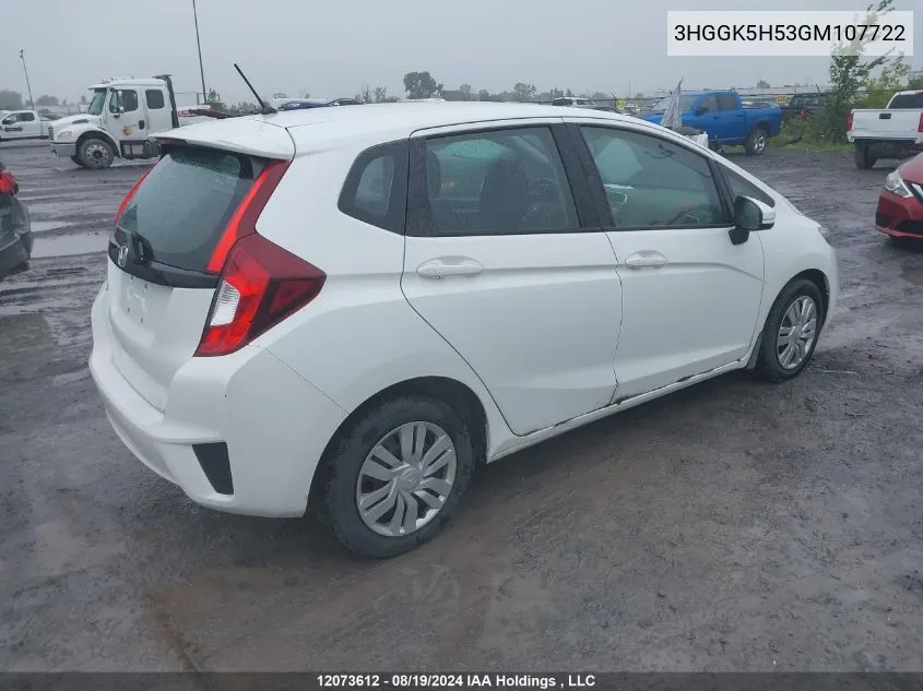 3HGGK5H53GM107722 2016 Honda Fit