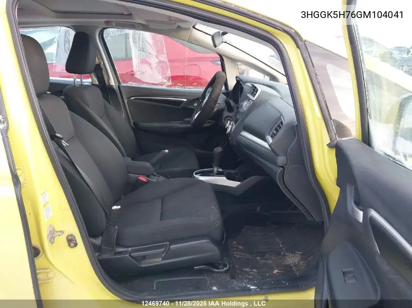 3HGGK5H76GM104041 2016 Honda Fit Ex