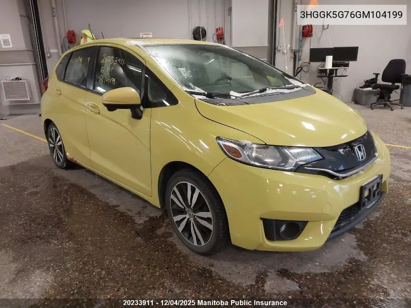 3HGGK5G76GM104199 2016 Honda Fit Ex