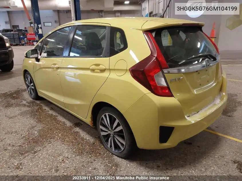 3HGGK5G76GM104199 2016 Honda Fit Ex