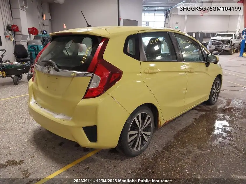 3HGGK5G76GM104199 2016 Honda Fit Ex