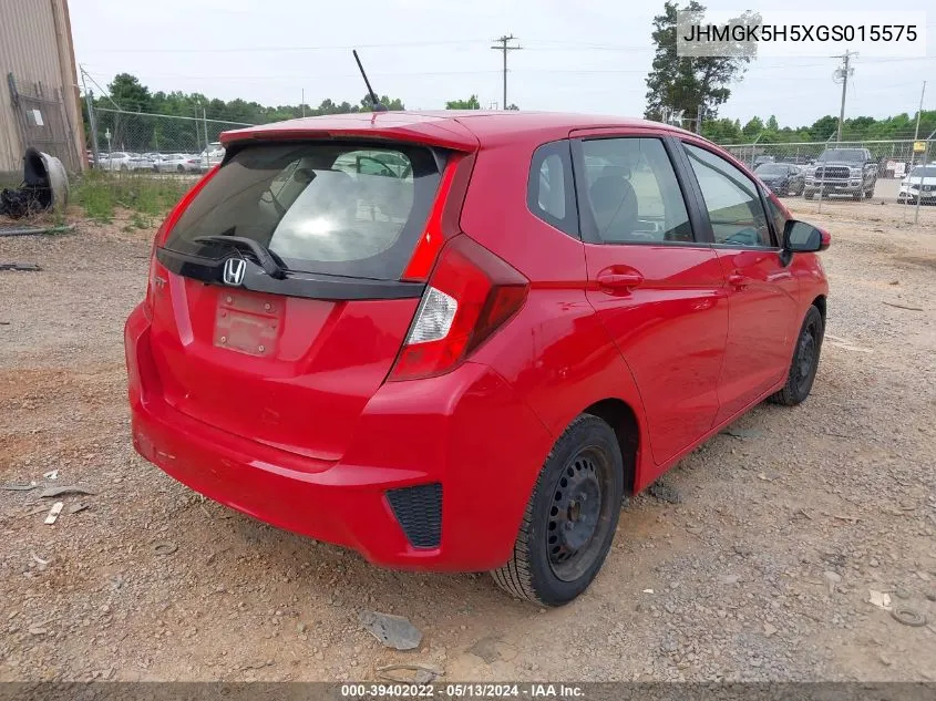 JHMGK5H5XGS015575 2016 Honda Fit Lx