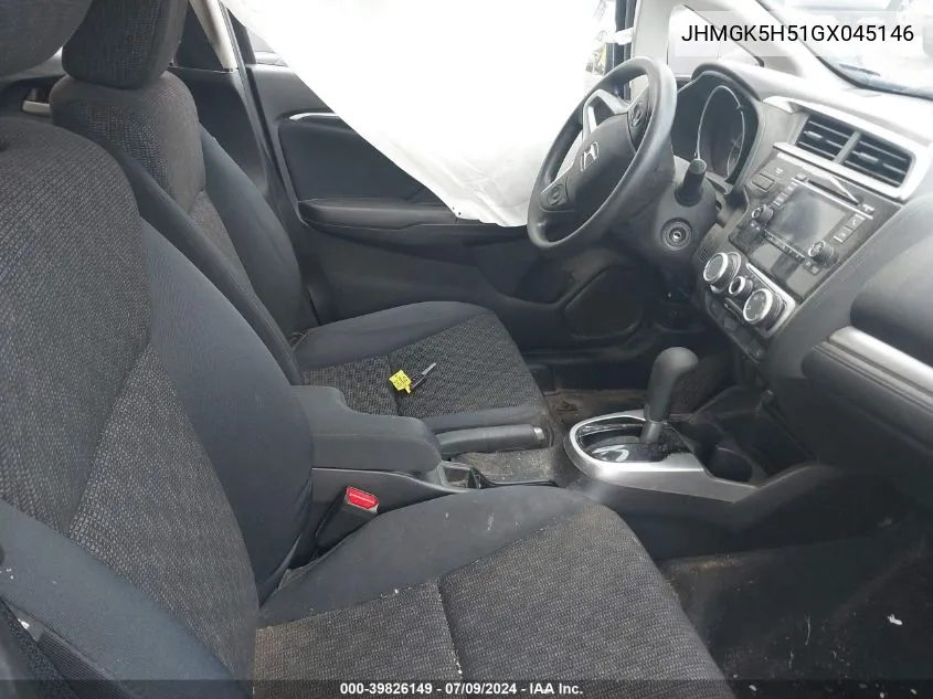 JHMGK5H51GX045146 2016 Honda Fit Lx