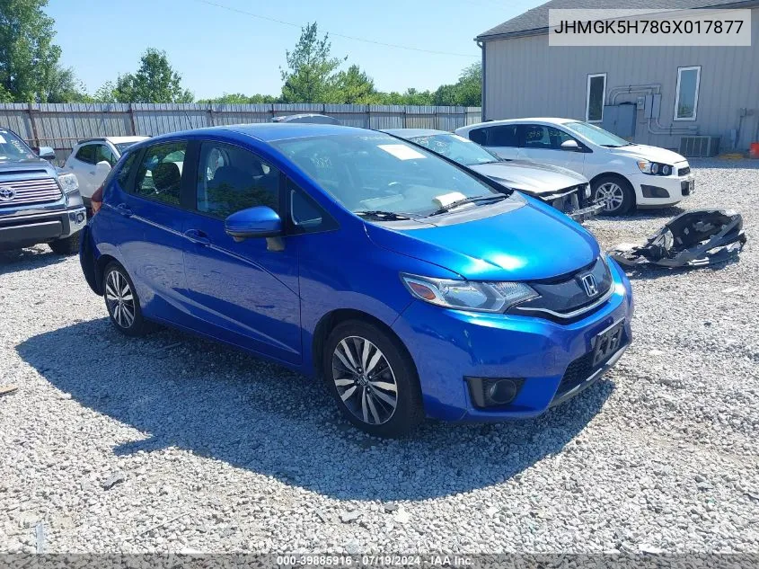 JHMGK5H78GX017877 2016 Honda Fit Ex/Exl