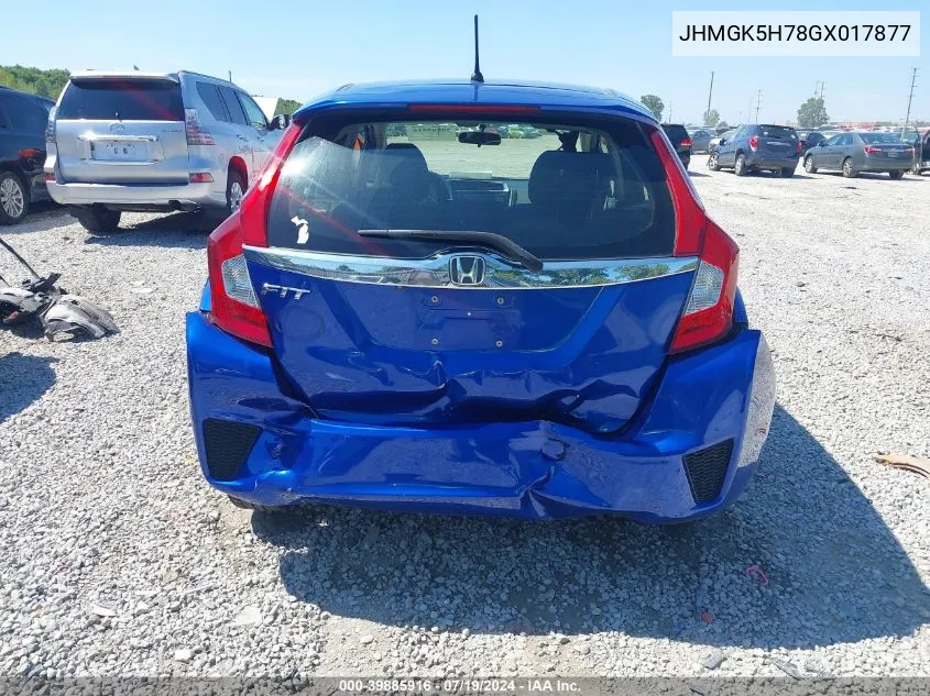 JHMGK5H78GX017877 2016 Honda Fit Ex/Exl