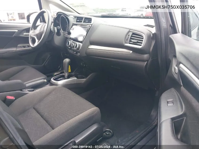 JHMGK5H75GX035706 2016 Honda Fit Ex