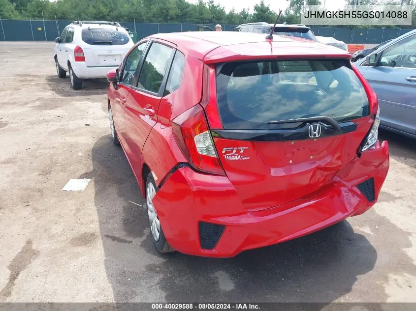 JHMGK5H55GS014088 2016 Honda Fit Lx