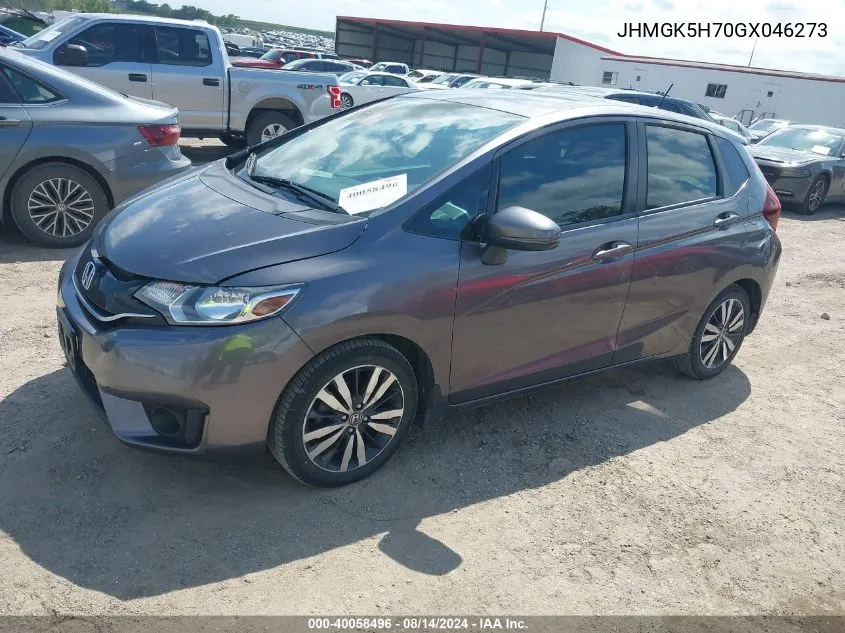 JHMGK5H70GX046273 2016 Honda Fit Ex