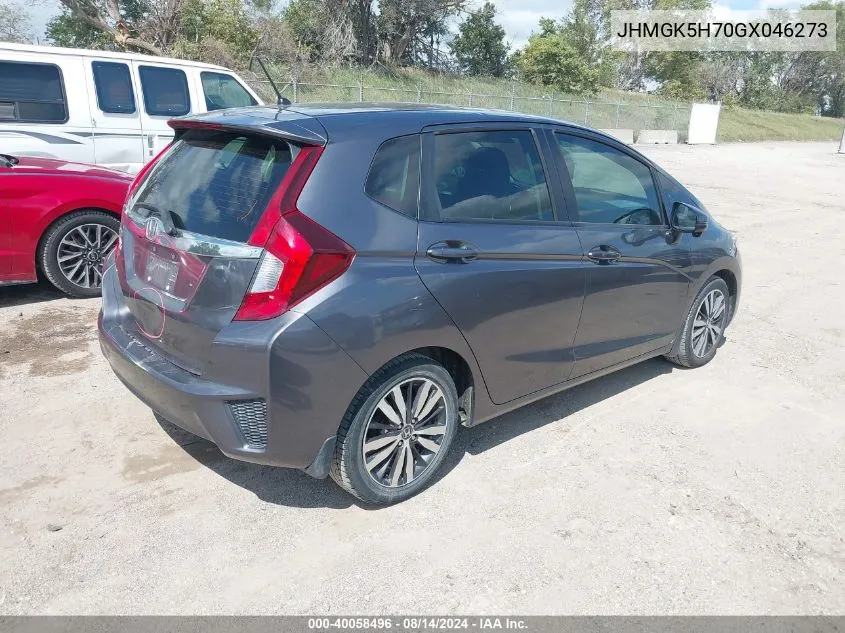 JHMGK5H70GX046273 2016 Honda Fit Ex