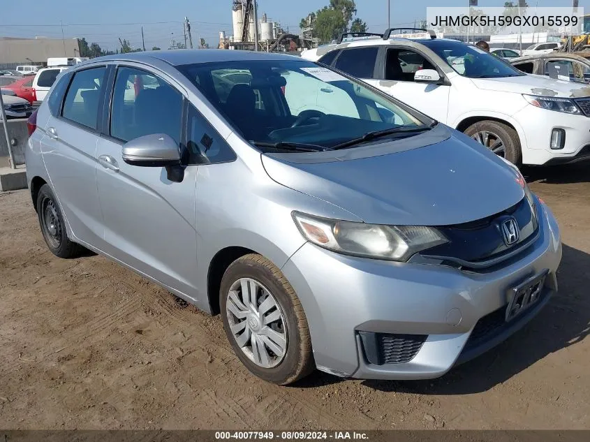 JHMGK5H59GX015599 2016 Honda Fit Lx