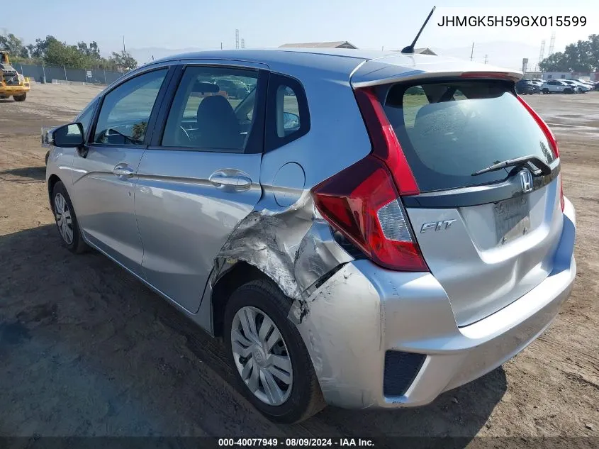 JHMGK5H59GX015599 2016 Honda Fit Lx