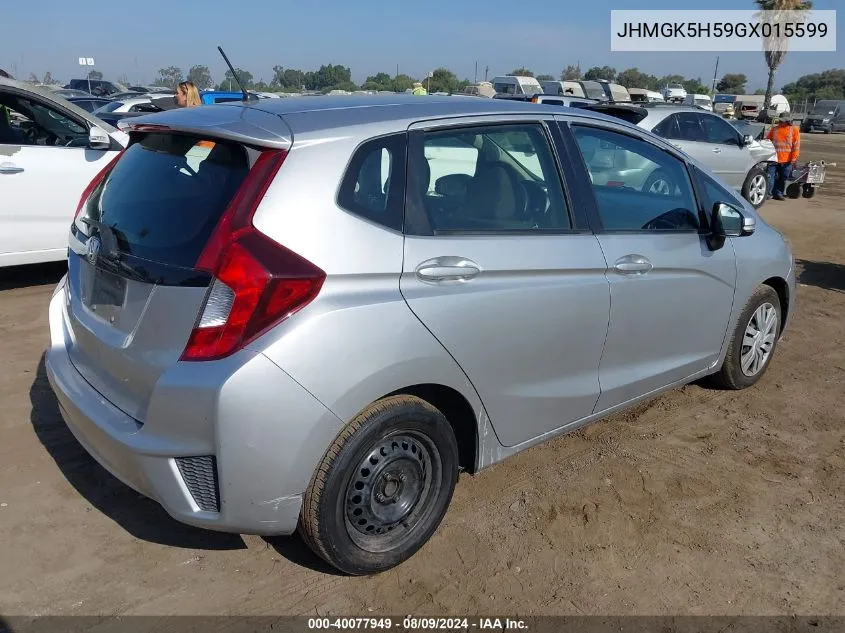 JHMGK5H59GX015599 2016 Honda Fit Lx