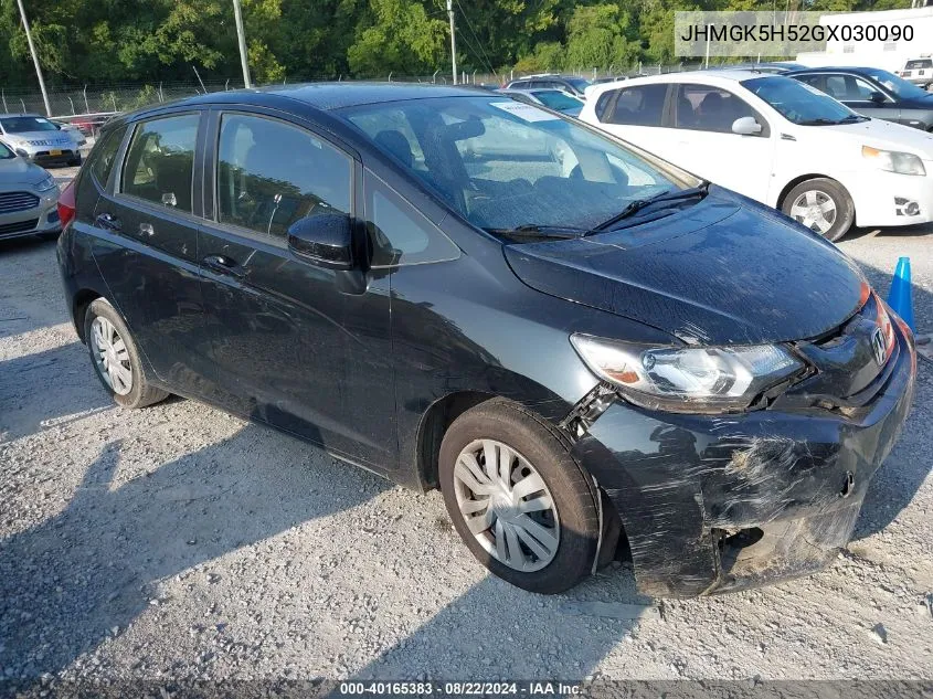 JHMGK5H52GX030090 2016 Honda Fit Lx