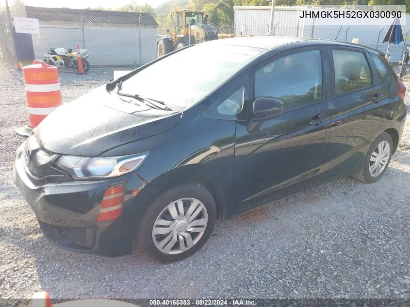 JHMGK5H52GX030090 2016 Honda Fit Lx