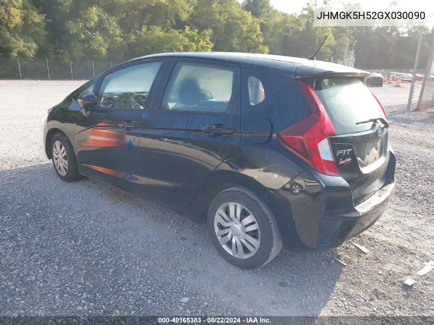 JHMGK5H52GX030090 2016 Honda Fit Lx