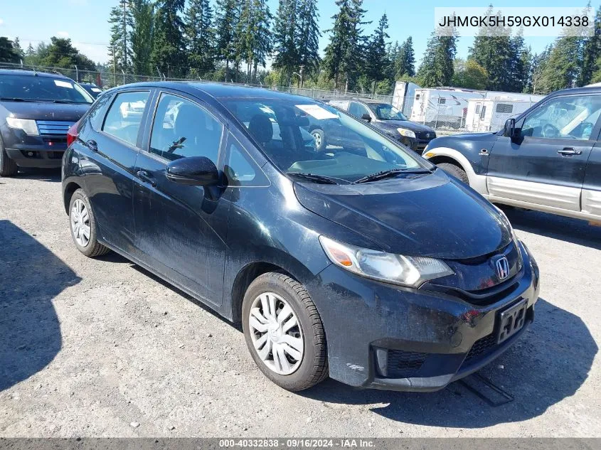 2016 Honda Fit Lx VIN: JHMGK5H59GX014338 Lot: 40332838