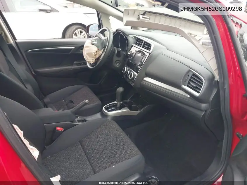 JHMGK5H52GS009298 2016 Honda Fit Lx
