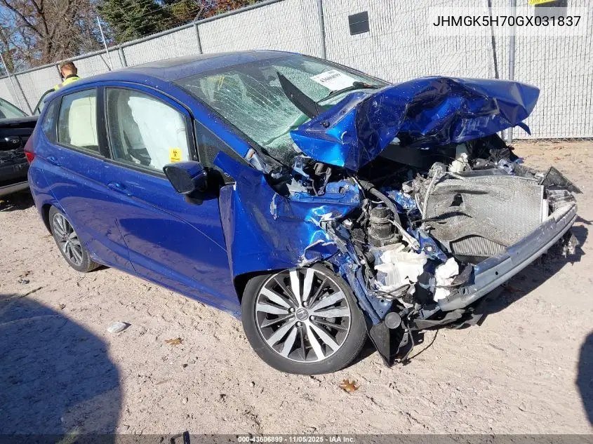 JHMGK5H70GX031837 2016 Honda Fit Ex